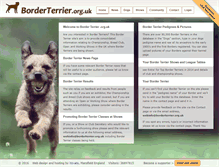 Tablet Screenshot of borderterrier.org.uk